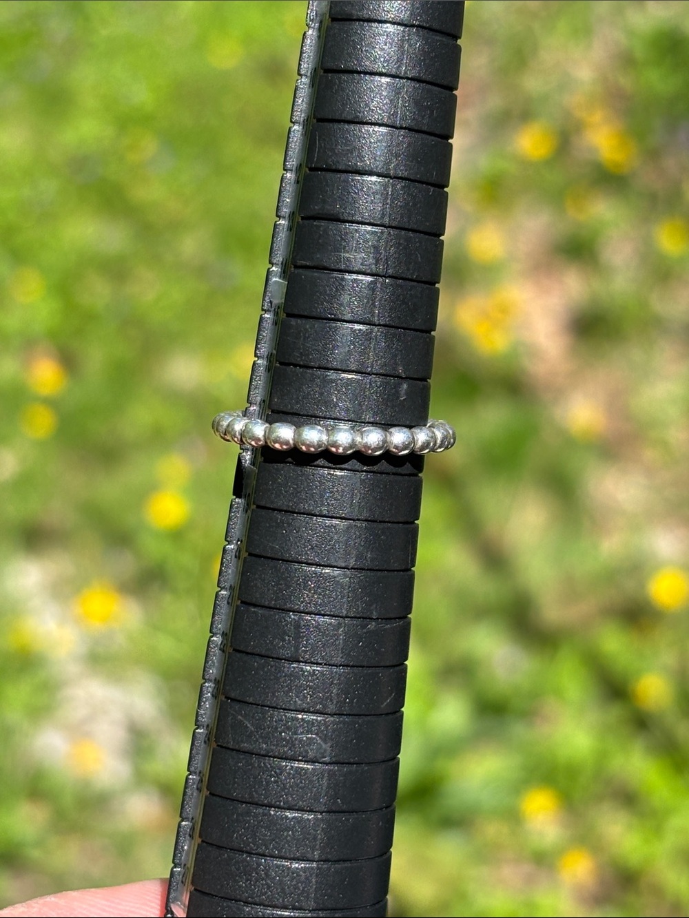 Pandora Sterling Silver Beaded Stackable Ring - Picture 5 of 5